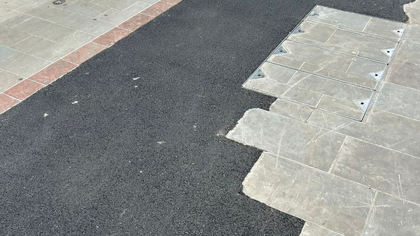 Damaged Pavement in Cheltenham Town Centre